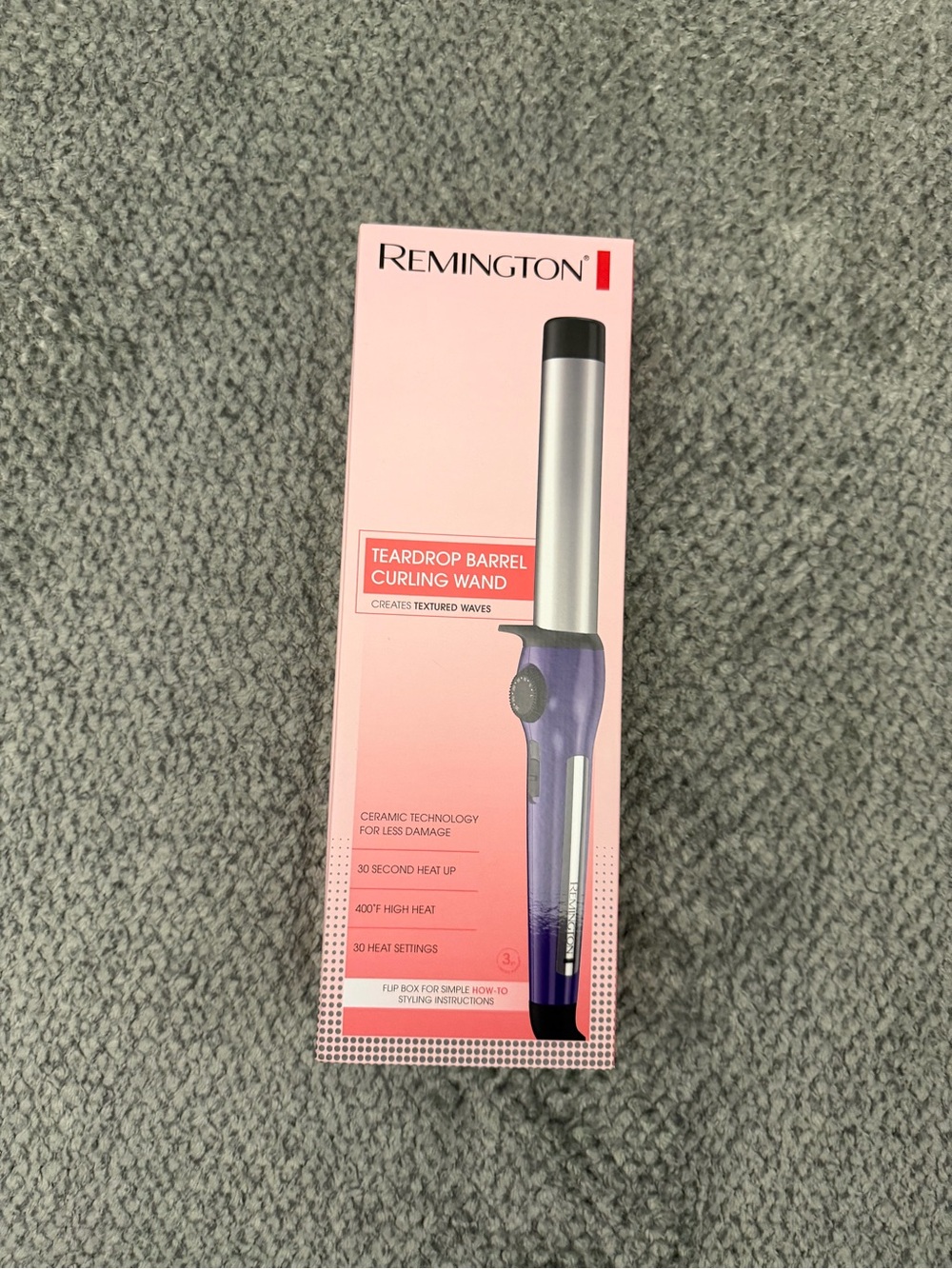 Remington Purple and Silver Teardrop Curling Wand